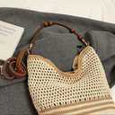 Bohemia Straw Beach Bag Women Macrame Crossbody Purse Shoulder Tote Bag Travel Beach Bag Summer Top-handle Hobo Bags 2025