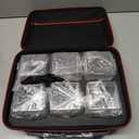 Card Deck Box with Portable Case, 6 Pack Clear Commander Deck Box with 6 Dividers, Holds 600+ Double Sleeved Cards, Fit for MTG, YuGiOh, TCG (Black)