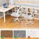 Office Chair Mat for Hardwood Floor, 46" x 60" Clear Plastic Desk Floor Protector, Heavy Duty Non-Slip Chair Mat for Rolling or Gaming Chairs, Durable Computer Mat for Home Office