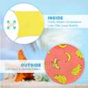 Cozople Boys Swim Trunks Compression Liner Swim Shorts Quick Dry Bathing Suit with Boxer Brief Swimwear 2-20T (4T, Banana)