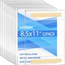 8.5 x 11 Acrylic Sign Holder Wall Mount ,Wall Sign Menu Paper Holder with Double Side Tape Adhesive for Home, Office, Store, Restaurant (12 Pack)