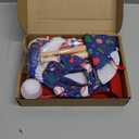 1 Set Christmas Doll Accessories Kits 2025 Includes Apron Chef Hat Hammock Swing Sleeping Bag Bathrobe Sweater Dress Headwear Scarf Ear Muffs Eye Mask Glasses Shoes(Baseball)