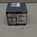 Compatible 62XL Ink Cartridge Replacement for HP Envy 5540 5549 5640 5660 7640 OfficeJet Mobile 250 200 OfficeJet 5740 5741 8040, Black, Tri-Color, 2-Pack