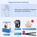 Velpeau CMC Thumb Brace for Osteoarthritis - with Shape-memory Restriction Splint, CMC Joint Stabilizer, Basal Thumb Arthritis Pain Relief and Support for Women and Men (Black, Right Hand, Large)