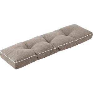 Bench Cushions for Outdoor Furniture, 42 x 16 Inch Outdoor Bench Cushion, Patio Bench Cushion with Durable Ties, Long Patio Seat Cushions for Garden, Indoor, Kitchen&Dining, Khaki 
