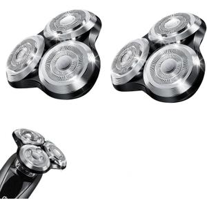 New Upgrade SH90 Replacement Shaver Heads Compatible with Philips Norelco Series 9000 (S9000) Shavers Replacement Heads (SILVER(2pcs))