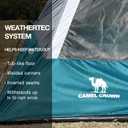 CAMEL CROWN 4/6 Person Tent Waterproof Lightweight Portable Backpacking Tent for Outdoor Camping Hiking