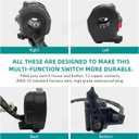 M MATI Left Handlebar Switch Control Engine Start Run Off Headlight for Yamaha YFM Big Bear 250/400 Grizzly 350/400/660 Kodiak 400/450 Wolverine 350/450 Raptor 350/660 Bruin 250/350 5LP-83973-01-00