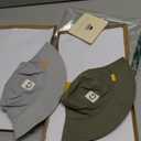 FURTALK Baby Sun Hat Smile Face Toddler Boys Girls Bucket Hat 0-5 Years Kids UPF 50+ Sun Protection Summer Hats (0-6 Months, Gray+Green)