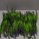 Artificial Plants Outdoor, 24PCS Lavender Artificial Flowers, UV Resistant Fake Flowers, Faux Flowers for Outdoor Planters for Home Garden Outside Porch Decor (Color15)