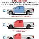 FengYu Under Seat Storage Box Compatible with 2015-2026 Ford F-150 F150 SuperCrew Cab, 2017-2026 F-250/F-350/F-450/F-550 Super Duty,F-150 Rear Underseat Storage Truck Organizer Tool Box
