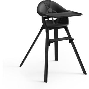 Stokke Clikk High Chair, Midnight - All-in-One High Chair with Tray + Harness - Light, Durable & Travel Friendly - Ergonomic with Adjustable Features - Best for 6-36 Months or Up to 33 lbs