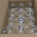 ANVAVO 50 Pieces 2.36 Inch Christmas Round Clear Plastic Ball Ornaments Bulk Removable Top Transparent Hanging Ornaments Ball DIY Fillable Clear Baubles for Xmas Tree Home Party Decor