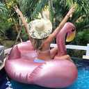 Jasonwell Giant Inflatable Flamingo Pool Float with Fast Valves Summer Beach Swimming Pool Floatie Lounge Floating Raft Outdoor Party Decorations Toys for Adults (XL)