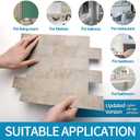 Art3d 10-Pack Peel and Stick Wall Tile for Backsplash, Stick on Stone Tile for Kitchen Bathroom Fireplace Vanitity in Stone Beige