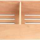 Mantello Cigars Spanish Cedar Cigar Tray - Adjustable Divider, Fits Large Humidors, for Humidor or Walk-in Closet 12.5" x 7.5"x 2.25"