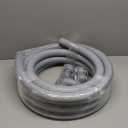 Sealproof 1-1/2 Inch Non-metallic Liquid-Tight Conduit and Connector Kit, 25 Foot Made in USA Flexible Electrical Conduit Type B with 4 Straight and 2 90-Degree Conduit Connector Fittings, 1.5" Dia