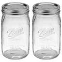 Ball Wide Mouth 32-Ounces Quart Mason Jars with Lids and Bands, Set of 2