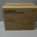 Shiatsu Neck Massager with Heat, Electric Deep Tissue Kneading Massage Pillow with 10-Minute Timer for Full Body Muscle Pain Relief, Cordless Portable Cervical Traction Device (Black)