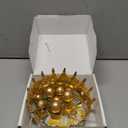 AMZVALU Crown Cake Topper, Gold Happy Birthday Cake Toppers Crown Balls Candles Butterflies, Corona Para Pastel, Cake Decorations for Women Princess Queen Wedding Party Decorations (Gold, White)