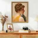 HLiWEGNS Vintage Gold 24x32 Frame, Single Frame, Wood Poster Frame with Gold Finish for 24 x 32 Poster, Antique Ornate Frame for Wall Decor, Gallery Artwork, Photo Display