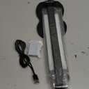 LED Desk Lamp with USB Charging Port, 5 Color Modes 10 Brightness, Dual Swing Arm Dimmable Desk Lamps for Home Office Nail Dorm (Black)