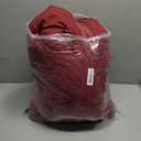 Love's cabin 100% Cotton Muslin Blanket, 6 Layer Lightweight Breathable Gauze Queen Size Blanket 88 x 88 Inches, Soft All Season Blanket for Bed, Wine Red