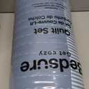 Bedsure Blue Bedspread Coverlet Queen Size - Lightweight Soft Quilt Bedding Set for All Seasons, Corduroy Pattern Quilt Set, 3 Pieces, 1 Quilt (90"x96") & 2 Pillow Shams (20"x26"+2") (06 - Blue (Striped Border))