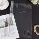 CREATCABIN Clear Desk Mat Transparent Desk Protector PVC Plastic Clear Waterproof Heat Resistant Writing Table Cover Pad with Round Edge for Home Dining Room Kitchen Office Tables 15.83 x 31.97 inch