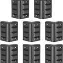 uxcell 8 Pcs 1.81"x1.81" Speaker Corner Protectors, Plastic Right Angle Protector Thickening Speaker for Cabinet Guitar Amplifier Stage Speakers, Black