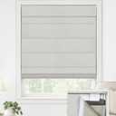 LazBlinds No Drill Roman Shades for Windows, Cordless Blackout Window Shades with UV Protection, Polyester Fabric for Bedroom & Living Room, 29" W x 64" H, Natural