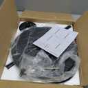 Smusei Drink Tables for Small Spaces Pedestal Side Table with Marble Base Small Round Side Table Black Coffee Table for Sofa Couch Chair Patio, Black