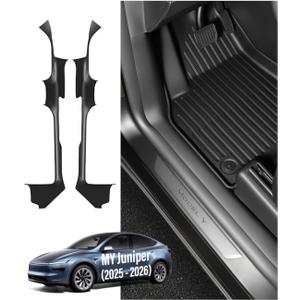 BMZX for Tesla Model Y Juniper 2025-2026 Door Sill Protector 2PCS | TPE Anti-Dust Protective Covers | No-Gap Design | Covers Front & Rear Seats | Easy to Clean BMZX for Tesla Model Y Juniper 2025-2026 Door Sill Protector 2PCS | TPE Anti-Dust Protective Covers | No-Gap Design | Covers Front & Rear Seats | Easy to Clean