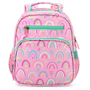 mibasies Kids Backpack for Girls: Girls Backpack 5-8 - Kindergarten Elementary School Bookbag for Girl - Rainbow Pink Bag