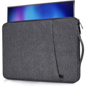 Portable Monitor Case Compatible with 18-18.5 Inch Most Large Portable Monitor Protective Sleeve Storage Bag, Space Grey(17.5x11.8 Inch)