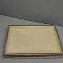 Oirlv Wood Flat Jewelry Tray Stackable Jewelry Drawer Organizer Showcase Jewelry Holder (Creamy-white flat tray)