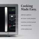 Farberware 1.1 Cu. Ft. Countertop Microwave Oven 1000 Watts Power, Auto Cook Settings, Defrost, Easy Clean and Child Safety Lock - Stainless