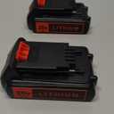 2Pack LBXR20 20V Battery 4.0 ah Compatible with Black and Decker 20V Lithium Battery LBXR2020 LBX20 LBXR2520 LBXR20-OPE2, Compatible with Black & Decker 20 Volt Max Cordless Drill Power Tools