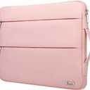 Voova 13 13.6 Inch Laptop Sleeve Case Compatible with MacBook Air 13 M1/M2/M3/M4 2020-2025, MacBook Pro 13/14, IPad Air/Pro 13, Waterproof Slim Computer Bag Cover with Handle, Sakura Pink