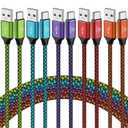 USB Type C Cable 5-Pack 10ft USB A to Type C Cable 10 Feet Extra Long Fast Charging Type C Cord Phone Charger for Samsung Galaxy S10 S9 S8 Note 9 8 10, LG G8 G7 G6 V30 G8 G7