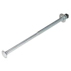 1/2" x 12" (25 Pack) Zinc Carriage Bolt Kit, Grade 307A by Makers Bolt