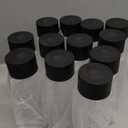 12-pack Bulk Empty Plastic Juice Bottles Reusable Water Bottles to work great as Sensory Bottles and Smoothie Bottles with Black Lids Great for Sensory Crafts and Calming Bottles 400ml