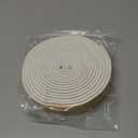 Weather Stripping Seal Strip Tape, Doors Windows Frame Self Adhesive D Type Foam Sealing Tape, 65.6Ft Rubber Soundproof Insulation Cell Foam Stripping, White