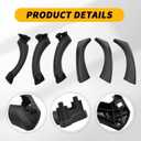 Black Car Door Handle Compatible with 3 Series E90 E91 323i 325i 328i 330i 335i 2006-2012 Interior Pull Door Handle Set Replace Car Door Handle Assembly