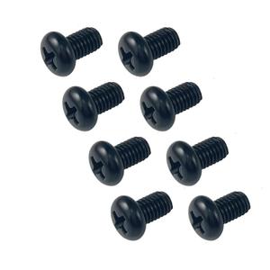 Rear License Plate Screws M5-0.8X8mm Compatible with Tesla Model 3, Y and BMW 18-8 Stainless Steel Black Zinc Plated 8 Pack