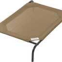 Coolaroo The Original Cooling Elevated Dog Bed, Indoor and Outdoor, Medium, Nutmeg