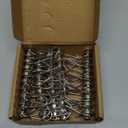 E BAVITE Swivel Swing Silver Magnetic Hooks,30LBS Powerful Strong Neodymium Rare Earth Magnet Hook. Perfect for Refrigerator, Kitchen and Other Surfaces, Pack of 50