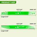 AB2101D Lawn Mower Mulching Blade Compatible with LM2133 LM2130 LM2135SP LM2130SP LM2156SP LM2150SP 21 Inch Electric Lawn Mowers 2 Packs (Green)