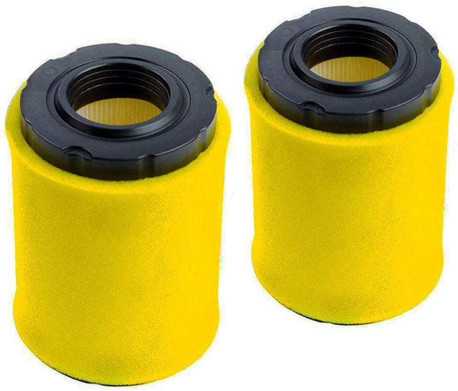 HOODELL 2 Pack 796031 Air Filter + Pre Cleaner Compatible with 591334 594201 797704, Husqvarna YTH22V46, John Deere D100, Pro Performance for Lawn Tractor and More