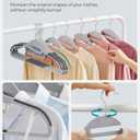 SONGMICS 30 Pack Coat Hangers, Heavy-Duty Plastic Suit Hangers, S-Shaped Opening, Space-Saving, 360º Swivel Hook, 16.3 Inches Wide, Light Gray and Dark Gray UCRP041G05
